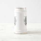 Künstlerisches Stammesdesign Bierglas (Mittel)