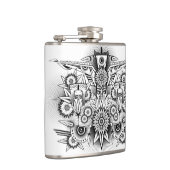 Künstlerisches Stammesdesign Flachmann (Rechts)