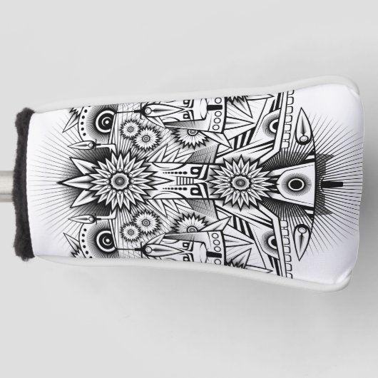 Künstlerisches Stammesdesign Golf Headcover (Vorderseite)