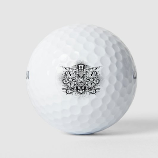 Künstlerisches Stammesdesign Golfball (Vorderseite)