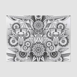 Künstlerisches Stammesdesign Seidenpapier
