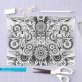 Künstlerisches Stammesdesign Seidenpapier (Handwerk)