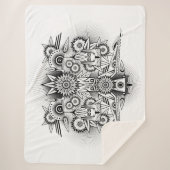 Künstlerisches Stammesdesign Sherpadecke (Vorderseite)