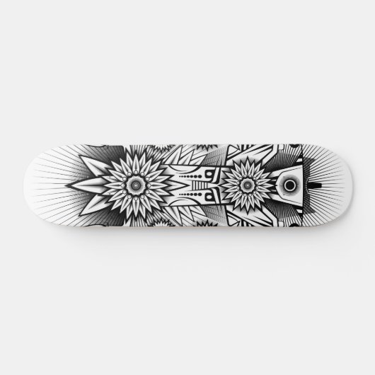 Künstlerisches Stammesdesign Skateboard (Horizontal)