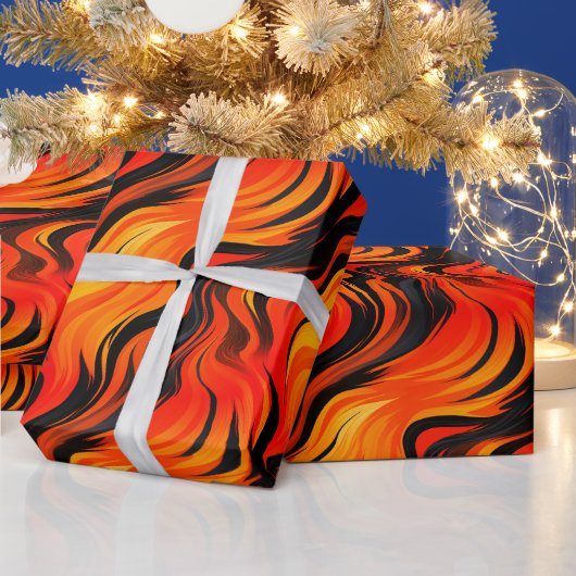 Künstlerisches Streifendesign Geschenkpapier (Feiertage)