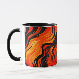 Künstlerisches Streifendesign Tasse
