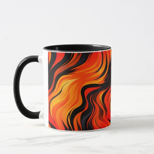 Künstlerisches Streifendesign Tasse (Links)