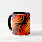 Künstlerisches Streifendesign Tasse (Vorderseite Links)