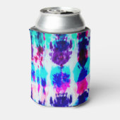 Künstlerisches Summer Pink Blue Gefärbte Krawatte Dosenkühler (Kanne Rückseite)
