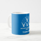 künstlerisches Synchronschwimmen Kaffeetasse (Vorderseite Links)