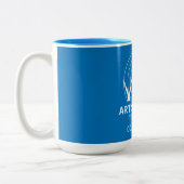 künstlerisches Synchronschwimmen Zweifarbige Tasse (Links)