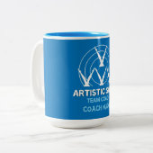 künstlerisches Synchronschwimmen Zweifarbige Tasse (Vorderseite Links)