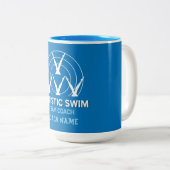 künstlerisches Synchronschwimmen Zweifarbige Tasse (VorderseiteRechts)