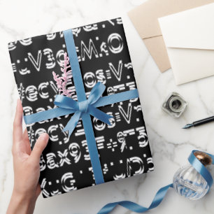Künstlerisches Tastaturzeichenmuster Geschenkpapier