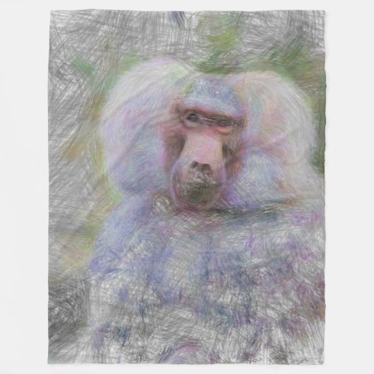 künstlerisches Tier Fleecedecke (Vorderseite)