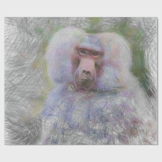 künstlerisches Tier Geschenkpapier (Flach)