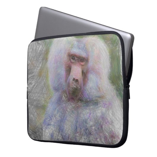 künstlerisches Tier Laptopschutzhülle (Vorderseite Links)