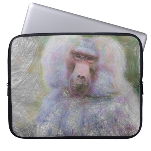 künstlerisches Tier Laptopschutzhülle (Vorderseite)