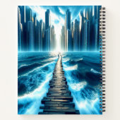 Künstlerisches Trassenschlaufwerk Notizblock (Rückseite)