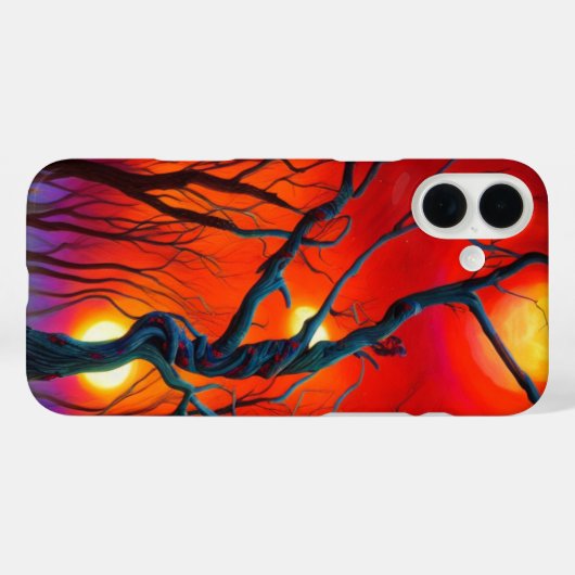 Künstlerisches Tree Phone Case (Rückseite (Horizontal))
