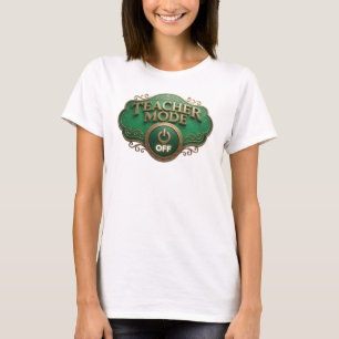 Künstlerisches Türkis LEHRMODUS AUS Kunst Design T-Shirt