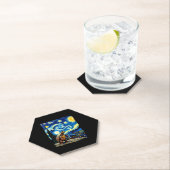 Künstlerisches Turtle-Shirt Sternennacht-Schildkrö Untersetzer (Vor Ort)