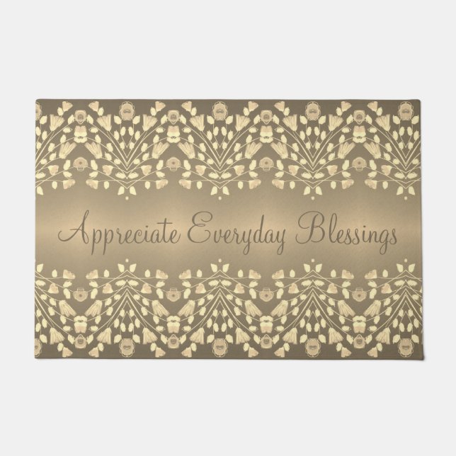 Künstlerisches und elegantes Musterdesign Fußmatte (Vorderseite)