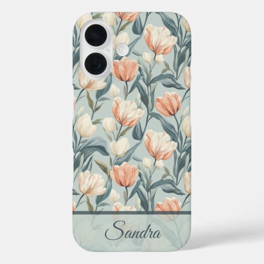 Künstlerisches Valentinsgeschenk Tulpenname Case-Mate iPhone Hülle (Rückseite)