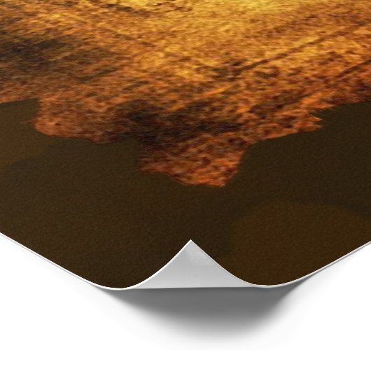 Künstlerisches Vintages Weltkarten-Poster Poster (Ecke)