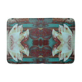 Künstlerisches Wasser in Rot und Blau Badematte