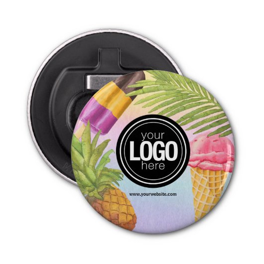 Künstlerisches Wasserfarbeis-Thema Flaschenöffner (Vorderseite)