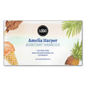 Künstlerisches Wasserfarbeis-Thema Magnetische Visitenkarte (Vorderseite)