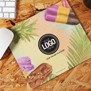 Künstlerisches Wasserfarbeis-Thema Mousepad