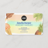 Künstlerisches Wasserfarbeis-Thema Visitenkarte (Vorderseite)