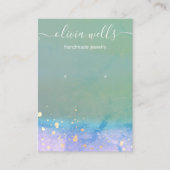Künstlerisches Watercolor-Script-Vorgeburten Visitenkarte (Vorderseite)