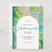 Künstlerisches Weihnachtsgebäck Wasserfarbenblau B Einladung (Vorderseite)