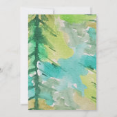 Künstlerisches Weihnachtsgebäck Wasserfarbenblau B Einladung (Rückseite)