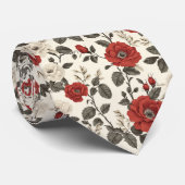 Künstlerisches Weihnachtsgeschenk für Freund Rosen Krawatte (Gerollt)