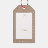 Künstlerisches Woodland Fox & Holiday Greenerie We Geschenkanhänger (Rückseite)