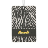 Künstlerisches Zebra-Print-Design mit einzigartige Autolufterfrischer (Rückseite)