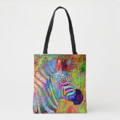 Künstlerisches Zebra Tasche (Vorderseite)