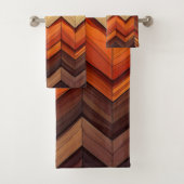 künstlerisches Zickzack Badhandtuch Set (Insitu)