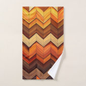 künstlerisches Zickzack Badhandtuch Set (Handtuch)