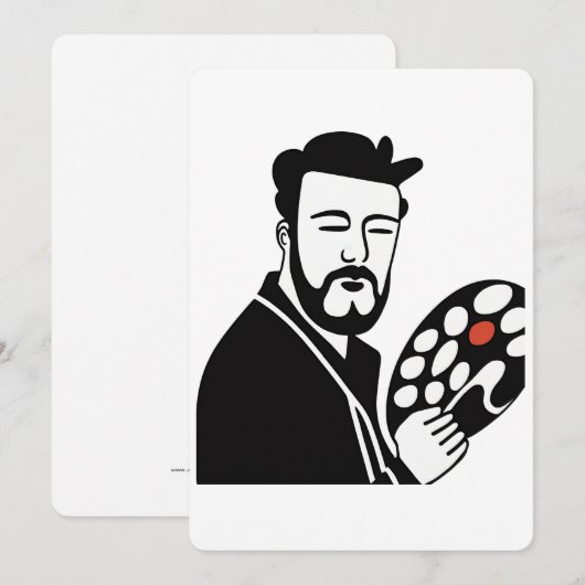 Künstlerkarte (Vorne/Hinten)