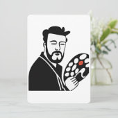 Künstlerkarte (Stehend Vorderseite)