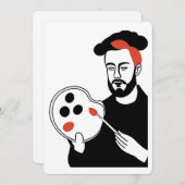 Künstlerkarte (Vorne/Hinten)