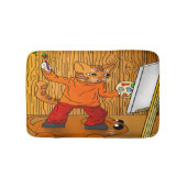 Künstlerkatze Badematte (Vorderseite)