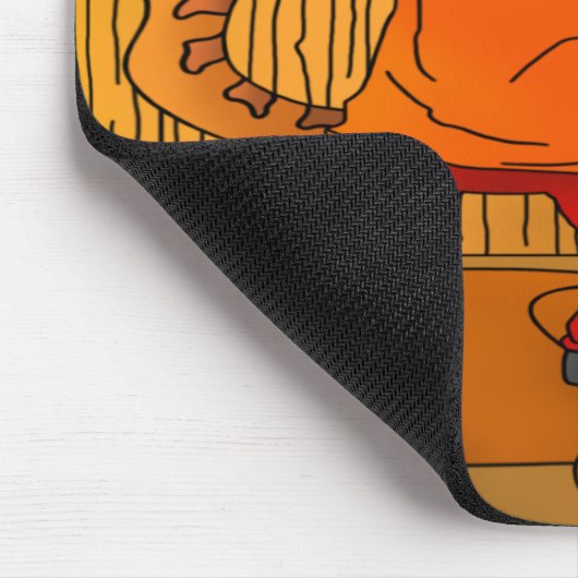 Künstlerkatze Mousepad (Ecke)