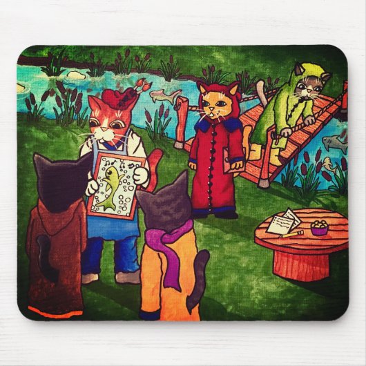 Künstlerkatze Mousepad (Vorne)