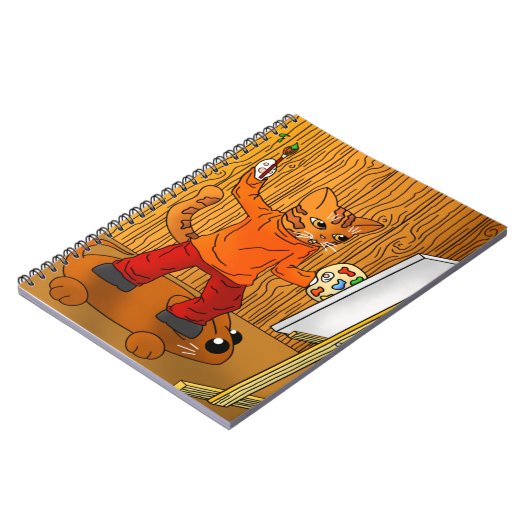 Künstlerkatze Notizblock (Linke Seite)